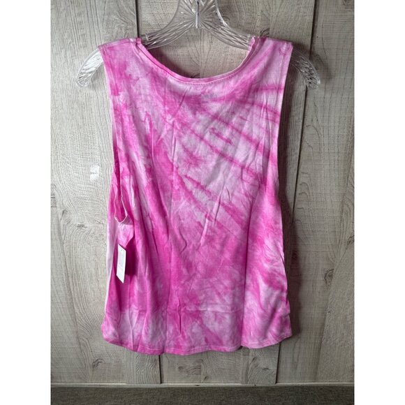 Nickelodeon Spongebob Pink Tie-Dye Sleeveless Tank Top M (7-9) Summer Beach - Picture 2 of 6